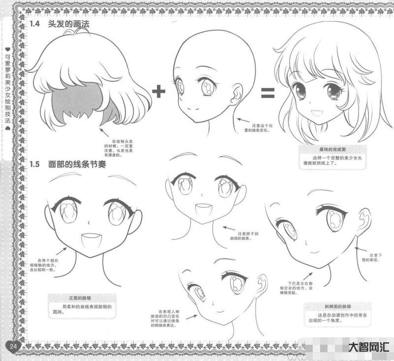 畫畫教程動漫人物教程