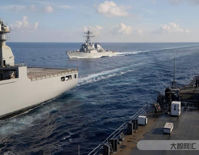 美軍三艘驅逐艦同時現身南海